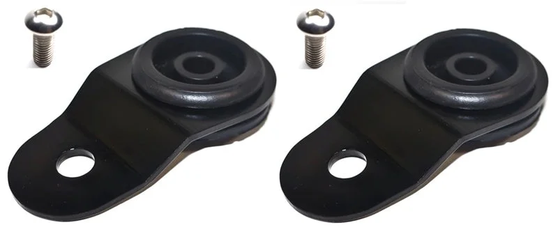 Torque Solution Radiator Mount Combo with Inserts (Black) : Mitsubishi Evolution 7/8/9 (TQSTS-EV-009IC)