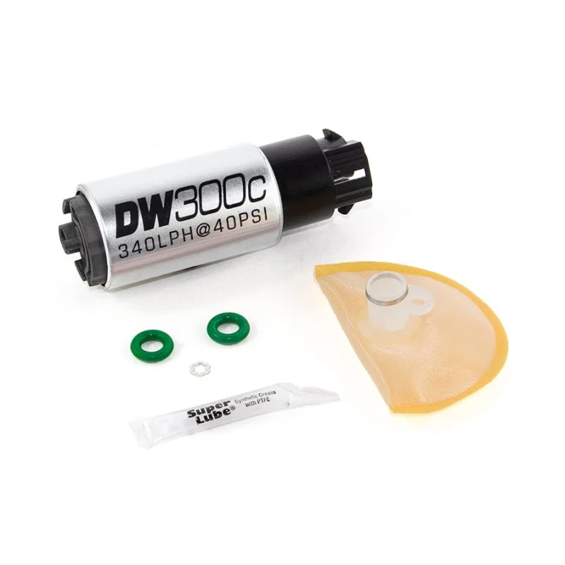 DeatschWerks 340lph DW300C Compact Fuel Pump w/ 08-14 WRX/ 08-15 STI Set Up Kit (w/ Mounting Clips) (DWK9-309-1008)