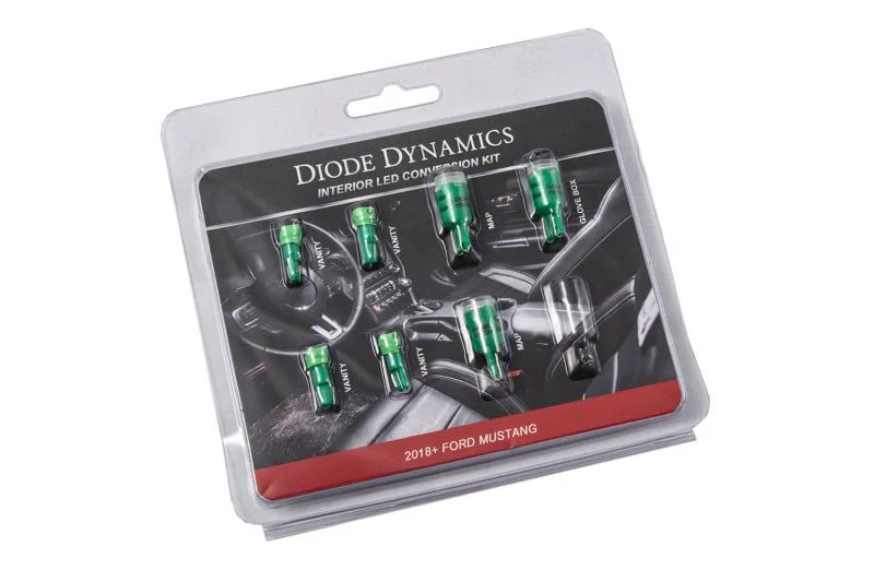 Diode Dynamics Mustang Interior LED Light Kit 18-19 Mustang Stage 1 – Green (DIODD0361)