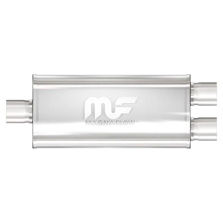Magnaflow Muffler (2.25″ – 5″ x 8″ Oval- 14″ Body – 20″ Overall – Center / Dual) 14220