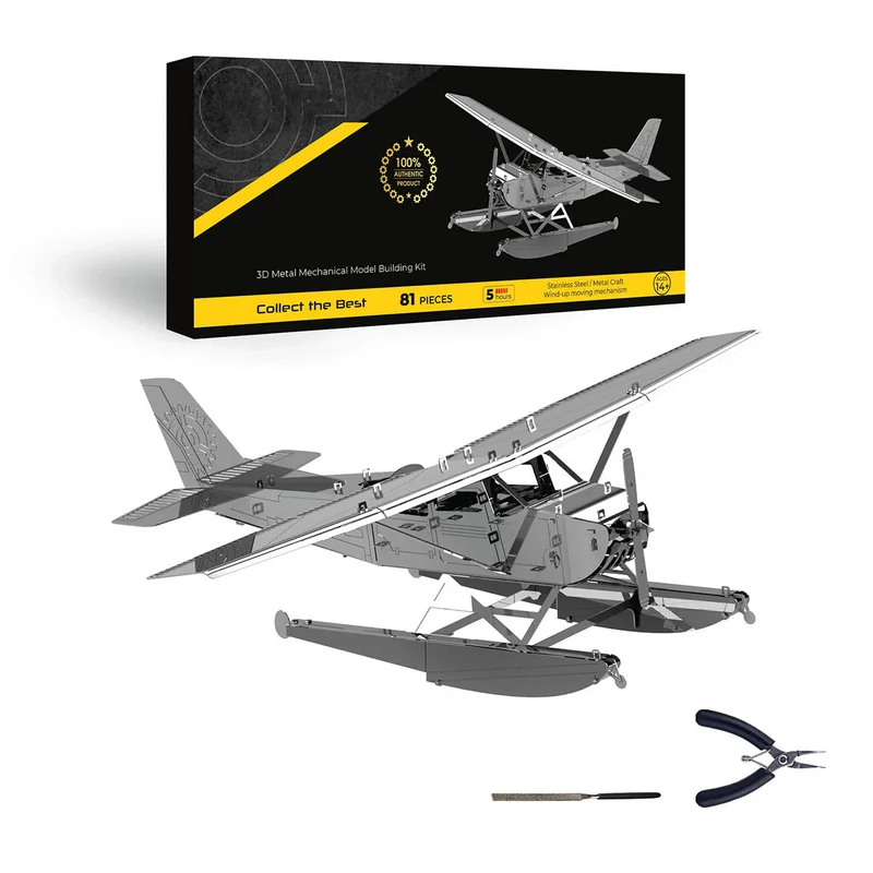 3D Metal Aircraft Model Kit, Collectible Desktop Display for Aviation Lovers-81PCS