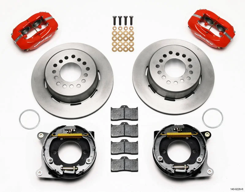 Wilwood Forged Dynalite P/S Park Brake Kit-Red 2005-2014 Mustang (WIL140-9228-R)