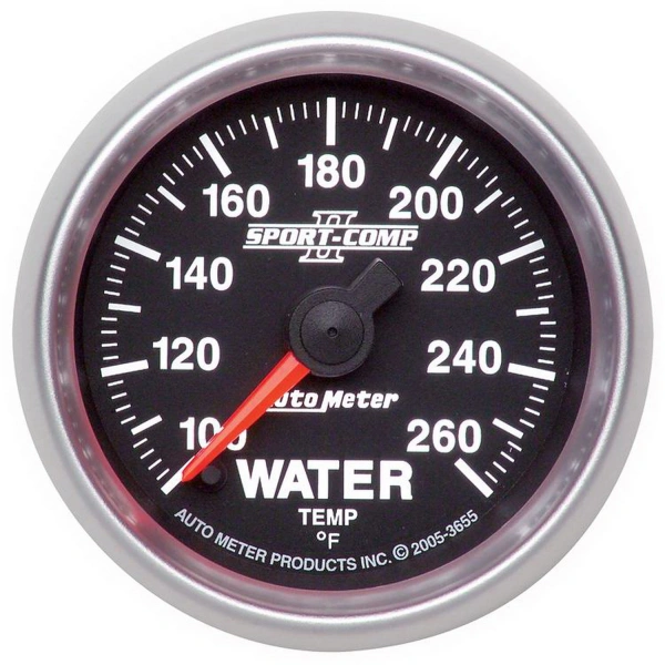 AutoMeter 2-1/16in WATER TEMPERATURE, 100-260 deg F, SPORT-COMP II – 3655