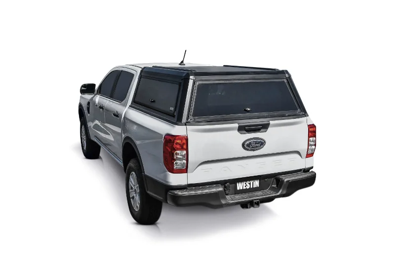 2024-2025 Ford Ranger 5ft Bed Westin EXP Truck Cap w/ Sliding Front Glass – Matte Black | Part# 16-11295S