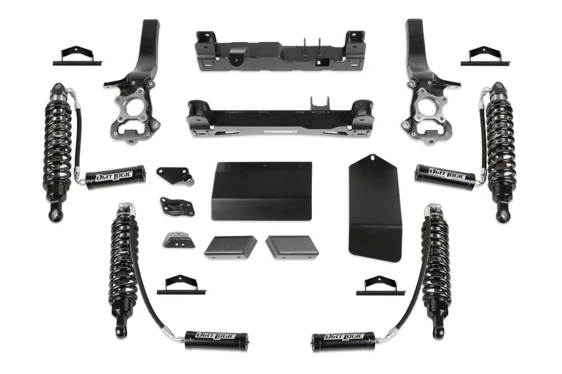 2021-2025 Ford Bronco 4WD Fabtech 6 inch Lift Kit w/ Dirt Logic Reservoir Coilovers & Shocks | K2396DL