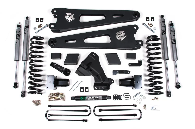 2023-2026 Ford F250/F350 4WD 6.7L w/o Rear Overload Zone Offroad 5 inch Radius Arm Lift Kit w/ FOX 2.0 Shocks | F123F
