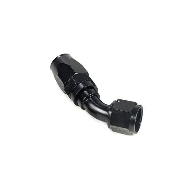 System1 Designs -10AN Black Anodized Finish Swivel 45 Degree Hose End for Braided Line (5145)