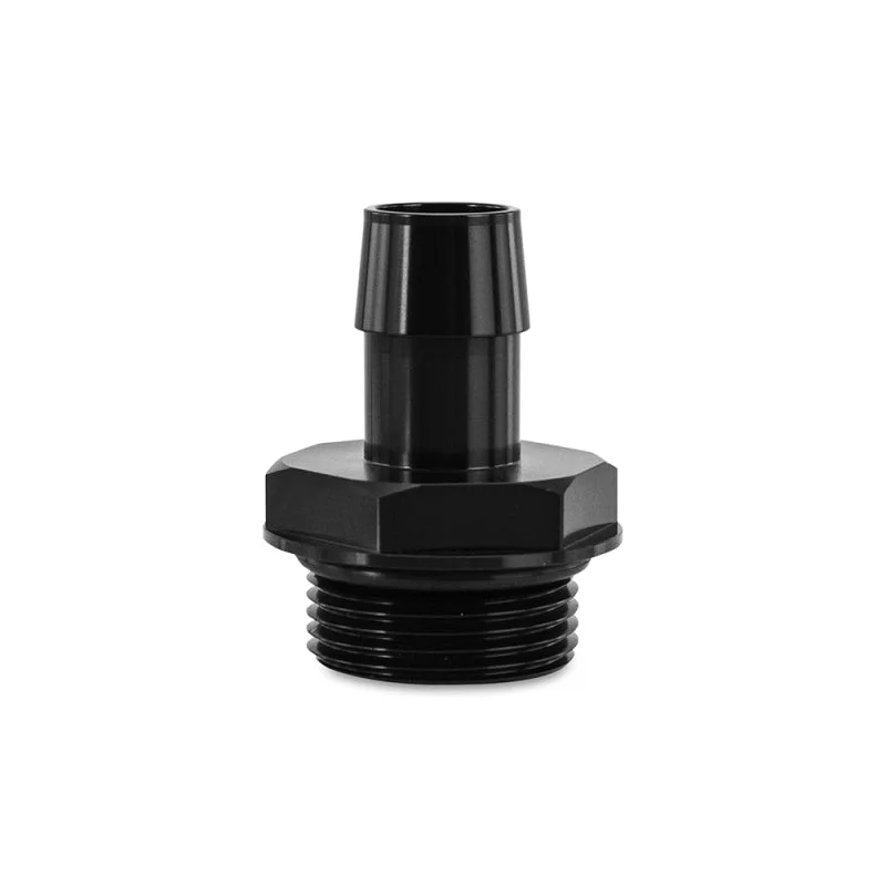 Mishimoto -16ORB to 3/4in. Hose Barb Aluminum Fitting – Black (MISMMFT-16ORB-34BK)