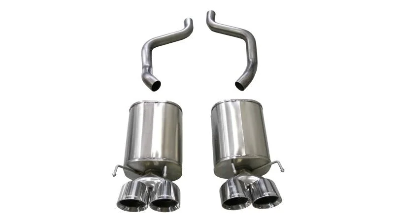 Corsa 2005-2007 Chevrolet Corvette (C6) 6.0L/6.2L Polished Xtreme Axle-Back Exhaust w/4.5in Tips (COR21010)