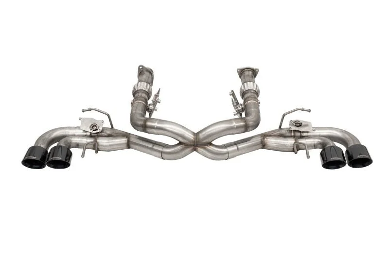 Corsa 2020-2025 Corvette C8 3in Valved Cat-Back 4.5in Blk Quad Tips – Fits Factory NPP Exhaust w/AFM (COR21106BLK)
