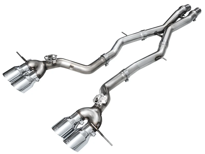AWE Tuning 23-24 BMW G87 M2 Track Edition Exhaust – Chrome Silver Tips (AWE3020-42487)