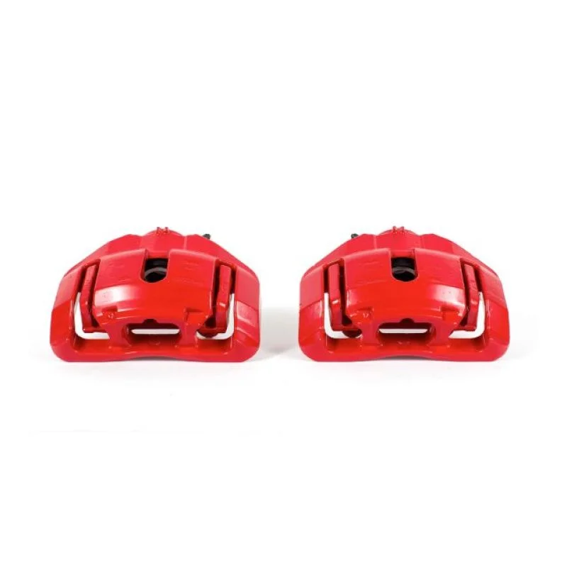 Power Stop 09-11 BMW 335d Front Red Calipers w/Brackets – Pair (PSBS3334)