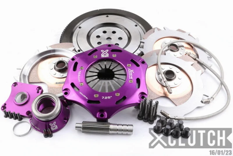 XClutch 1997 Mitsubishi Lancer EVO IV 2.0L 7.25in Triple Solid Ceramic Clutch Kit (XCLXKMI18682-3E)