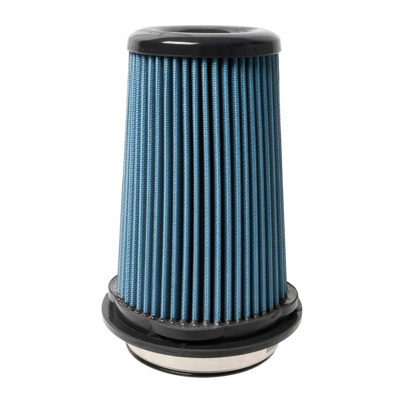 Injen SuperNano Web Air Filter 4in Flange ID 6in Twist Lock Base / 7.75in Media Height / 4in Top (INJX-1134-BB)