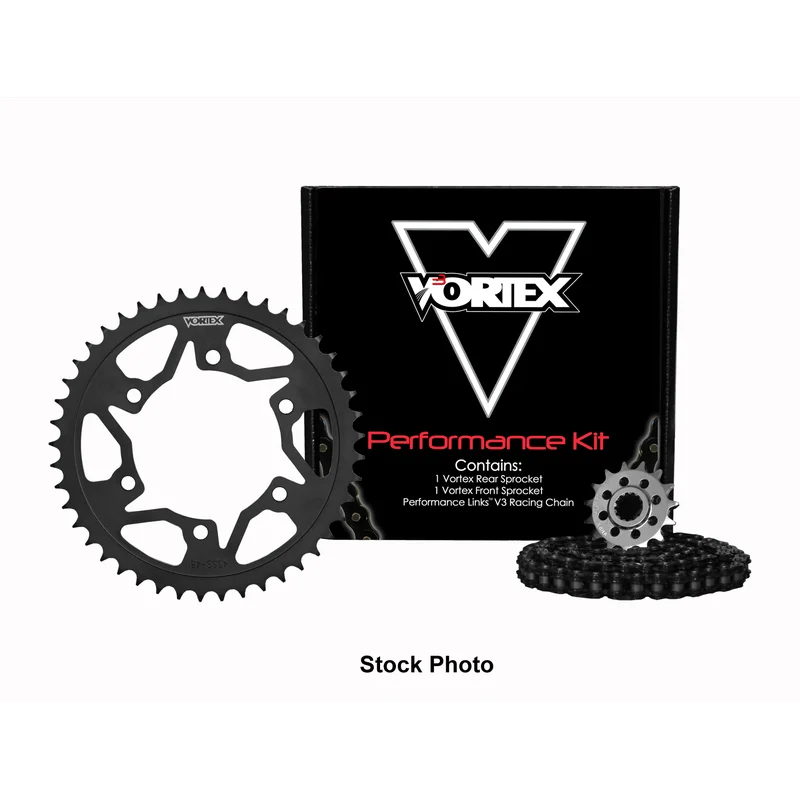 Vortex Black GFRA 520SX3-112 Chain and Sprocket Kit 15-43 Tooth – CK4212