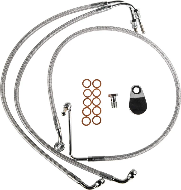 Goodridge Econoline TRI Frnt Kit FLT FLH Models – HD8291-A For Harley Touring 2008-2013
