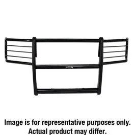 Go Rhino 3320MB – 3000 Series StepGuard Grille Guard & Brush Guards – Grille Guard – Black powder coat (Mild steel)