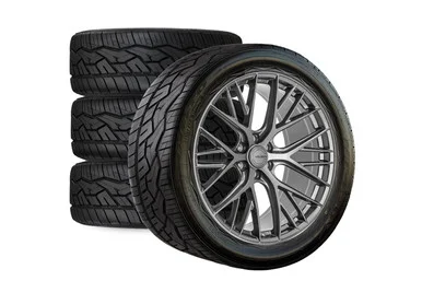 Velgen Wheels F-150 VFF-12 Gloss Gunmetal Wheel & Tire Package – 22×10 +30 (2015-2025)
