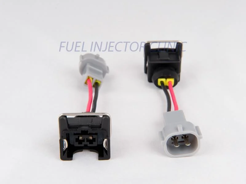 Fuel Injector Clinic Set of 6 Jetronic/EV1 Female to Denso Male Injector Plug Adapters (PADPJtoD6)