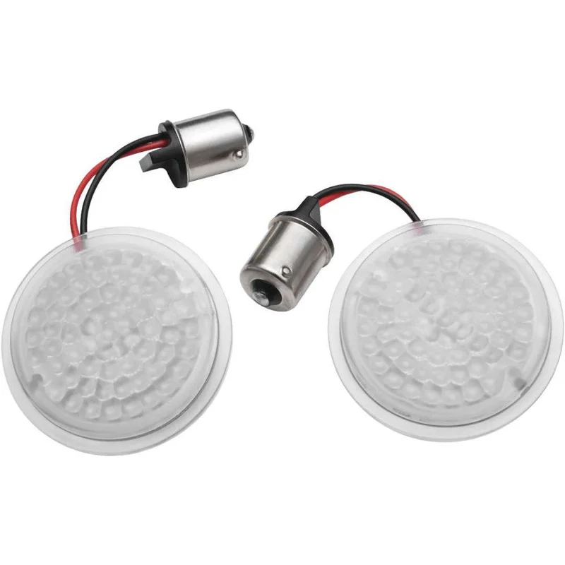 Kuryakyn LuminEZ LED Rear Turn Signal Inserts for Harley-Davidson Black