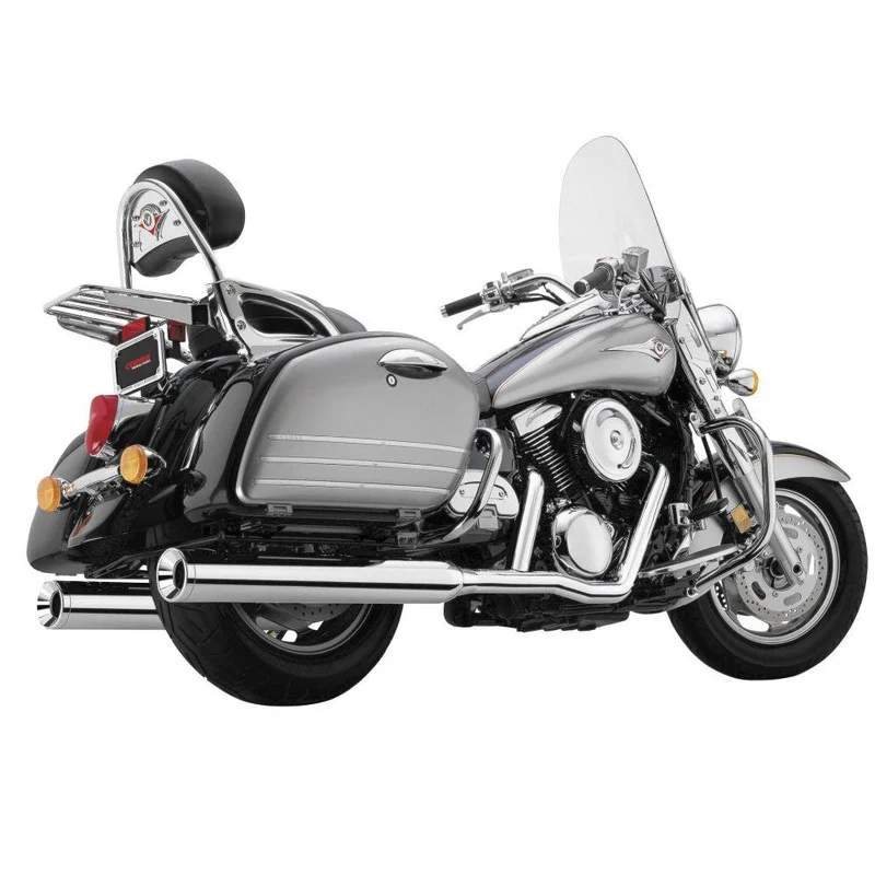 Cobra True Dual Slip-On Muffler 4″ Billet tips – 4368