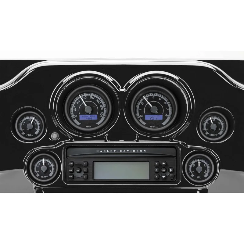 Dakota Digital MVX Six-Gauge Kit Black/Gray – MVX-8604-KG-K