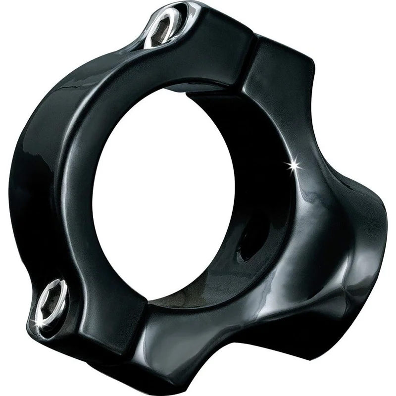 Kuryakyn Mounts for Vertical Side Mount License Plate Holders Gloss Black