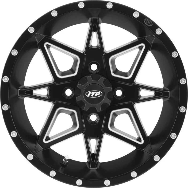 ITP Storm Series Tornado Wheel Matte Black 17×7 4/110 5+2 1721960727B