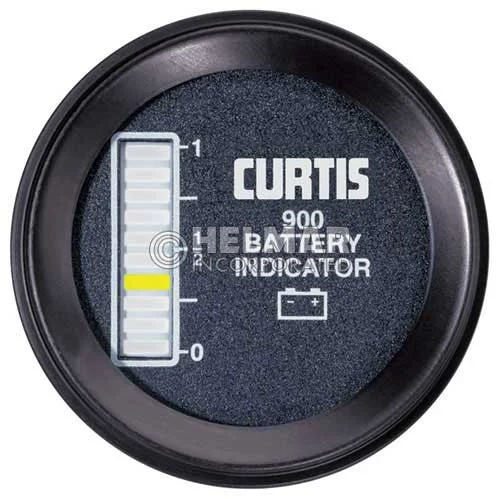 900RB12BN Curtis Battery Indicator Gauge 900 Series, 12 Volt