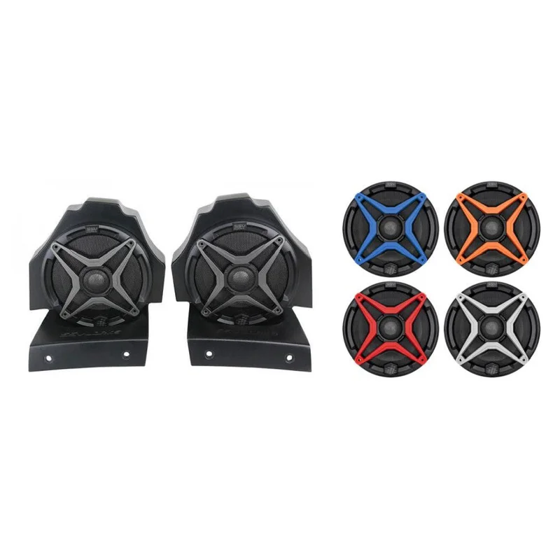 SSV Works Rear Seat 6.5″ Speaker Pods With White Grilles For Polaris Slingshot 15-21