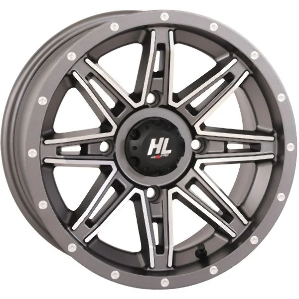 High Lifter 14×7 4/156 4+3 Gun Metal / Machined HL22 Wheel 14HL22-1856