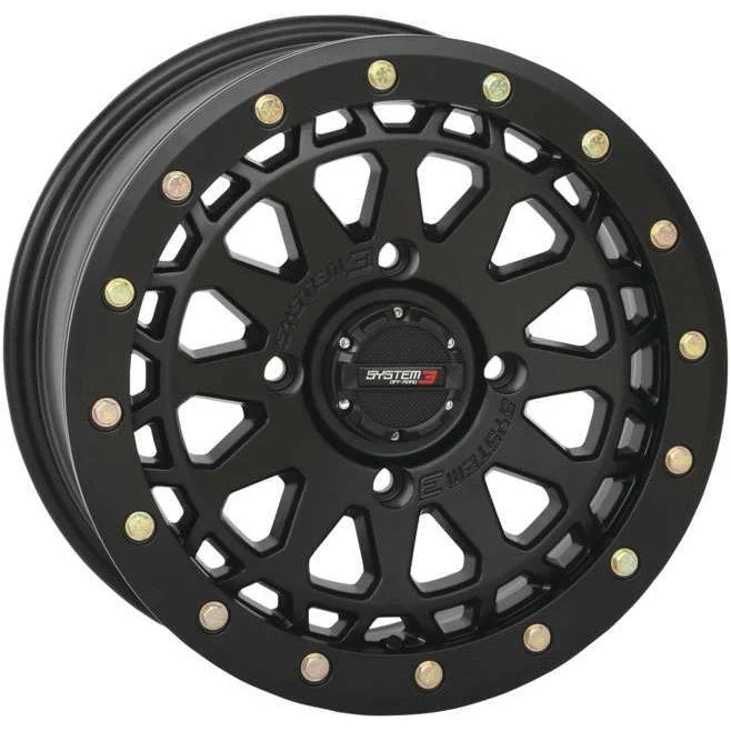 System 3 SB-6 Beadlock Matte Black Wheel 15×7 4/156 5+2 (+38mm) 15S3-6556