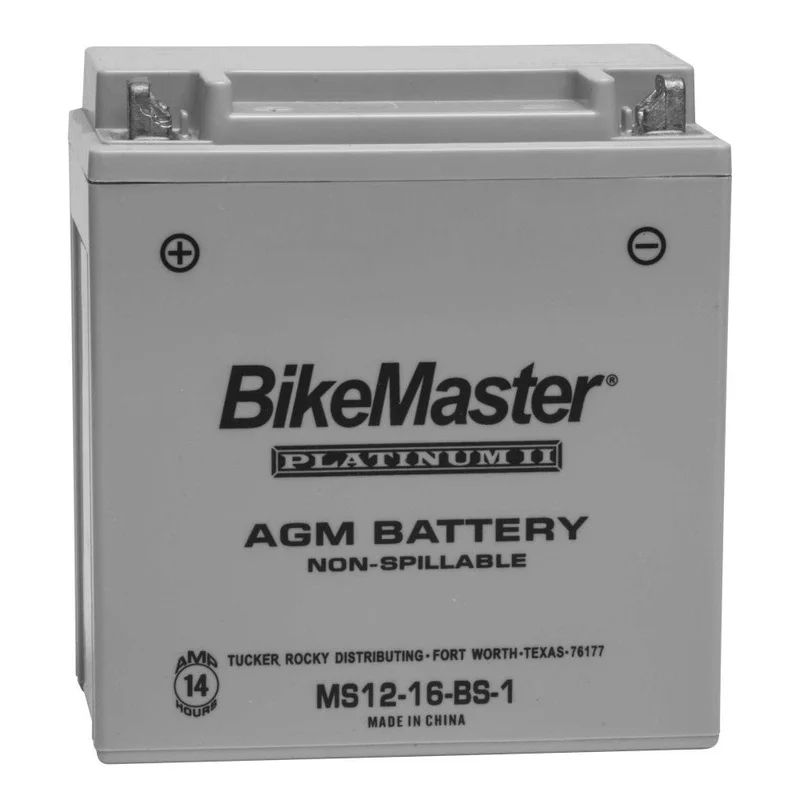 AGM 12V Platinum Battery For Suzuki LT-A500F QuadMaster 2000-2001 Grey