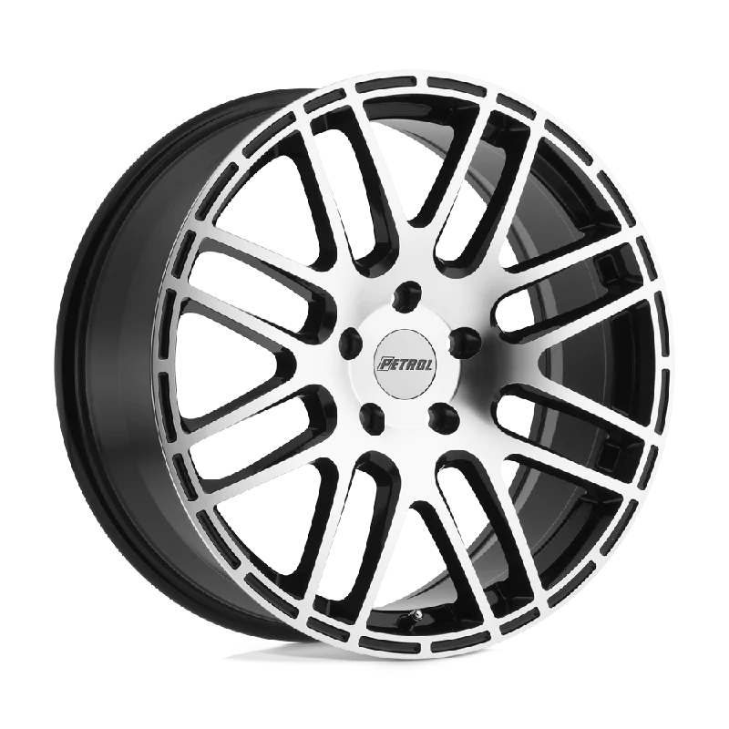 Petrol P6A 17″ 5×114.3 Gloss Black W/ Machined Cut Face