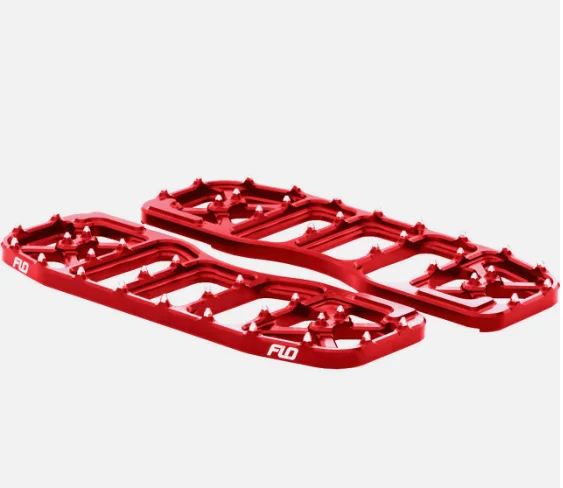 Flo Motorsports V5 Bagger Touring Harley Floor Boards RED – FPEG-800V5R