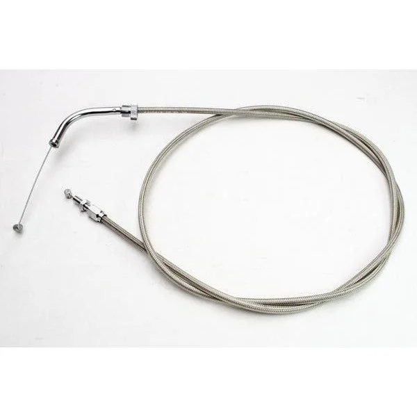 Motion Pro Stainless Steel Armor Coat Throttle Pull Cable Plus 2″ 65-0303
