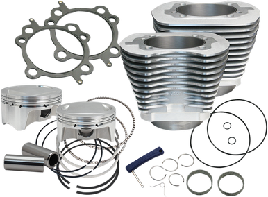 S&S CYCLE Cylinder Kit - 100" - Silver 910-0642