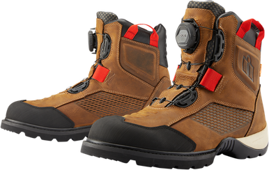 ICON Stormhawk Boots - Brown - Size 10.5 3403-1167