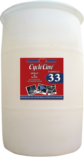 CYCLE CARE FORMULAS Formula 33 Detailer & Bug Remover - 30 U.S. gal. - Barrel 33030