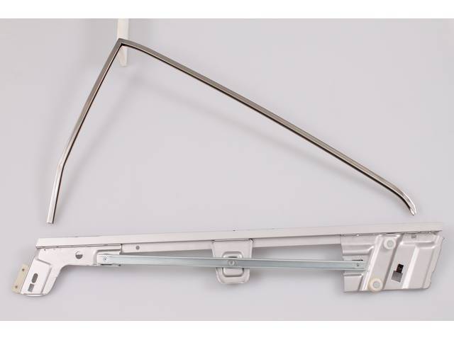 Door Glass Channel and Frame Assembly, RH