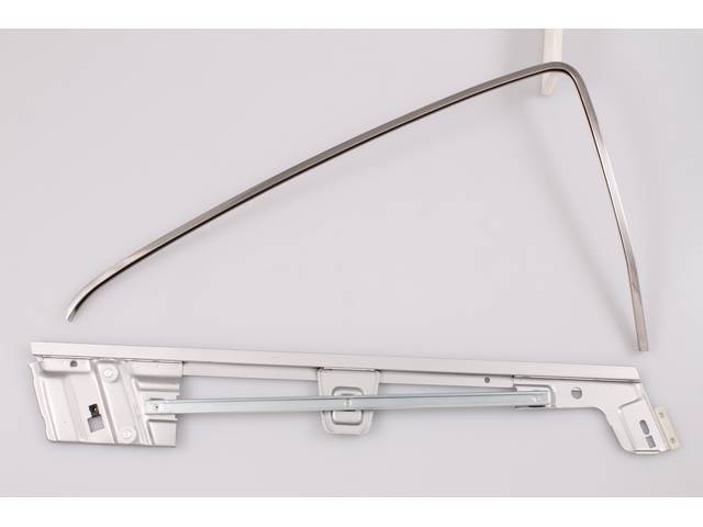 Door Glass Channel and Frame Assembly, LH