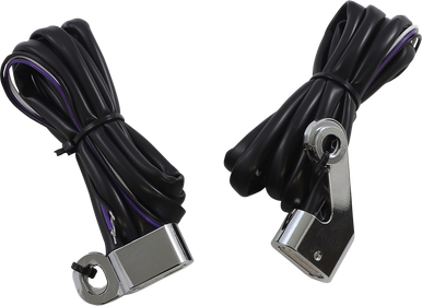 DRAG SPECIALTIES Marker Lights - White/Amber - Chrome L22-0232DCE