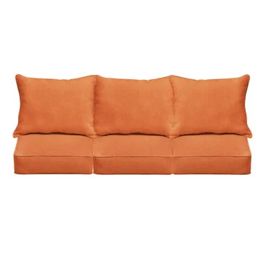 23.5″ Rust Orange Sunbrella Deep Seating Pillow and Sofa Chair Cushion