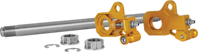 PERFORMANCE MACHINE (PM) Axle Adjuster Kit - Gold - Rear 0117-0028M-G