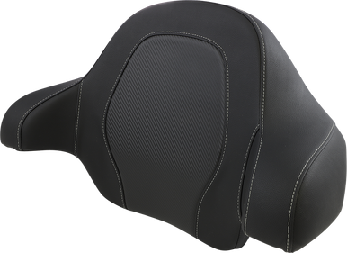 SADDLEMEN Tour-Pak‚Â Backrest Pad - Road Sofa Seat - Black - Carbon Fiber 814-07-TPACK-CF