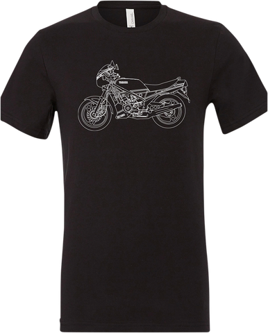 YAMAHA APPAREL Yamaha RZ350 T-Shirt - Black - 2XL NP21S-M1973-2X