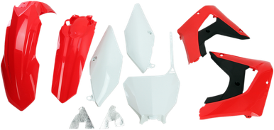 UFO Replacement Body Kit - OE Red/White/Black - Honda HOKIT120-999