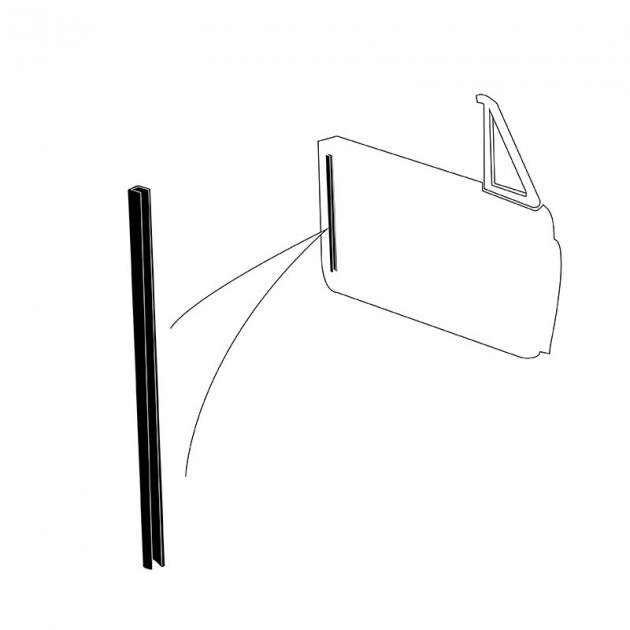 Dennis Carpenter Door Glass Run - 1960 Ford Car C0AB-6321508