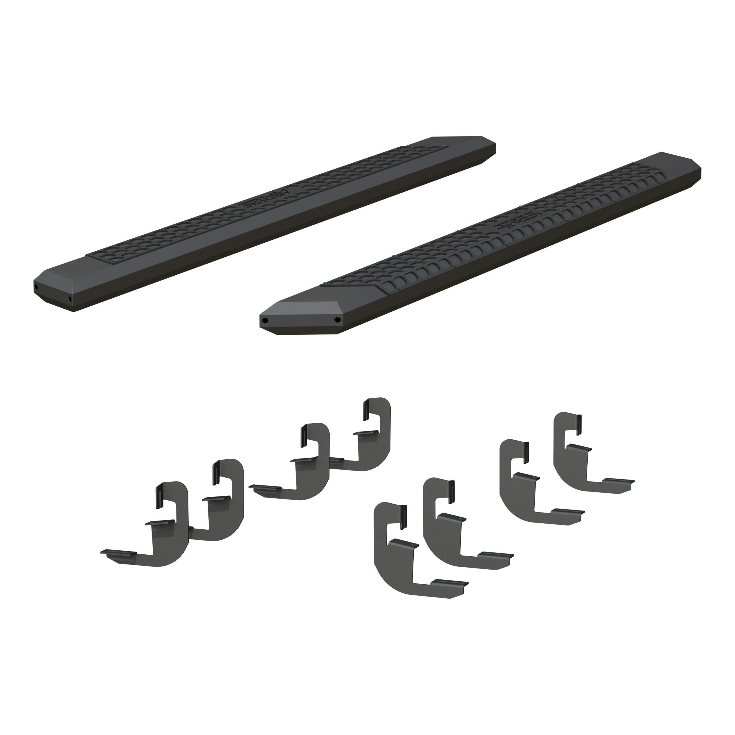 ARIES 2556051 AdvantEDGE 5-1/2" x 75" Aluminum Side Bars, Select Silverado, Sierra Extended