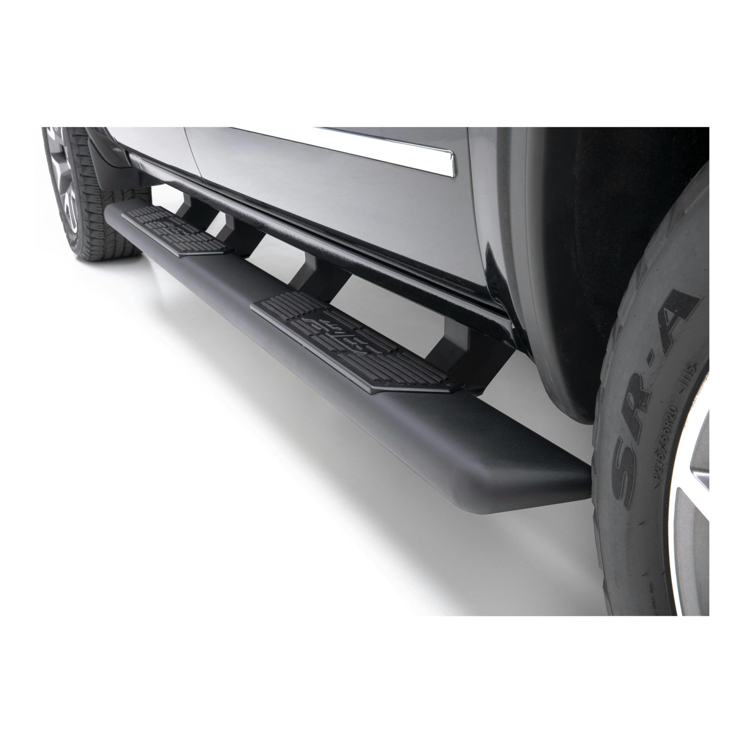 ARIES 2558021 AscentStep 5-1/2" x 75" Black Steel Running Boards, Select Silverado, Sierra